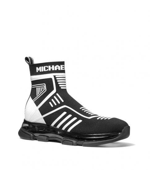 MICHAEL KORS Black White Kendra Sneakers